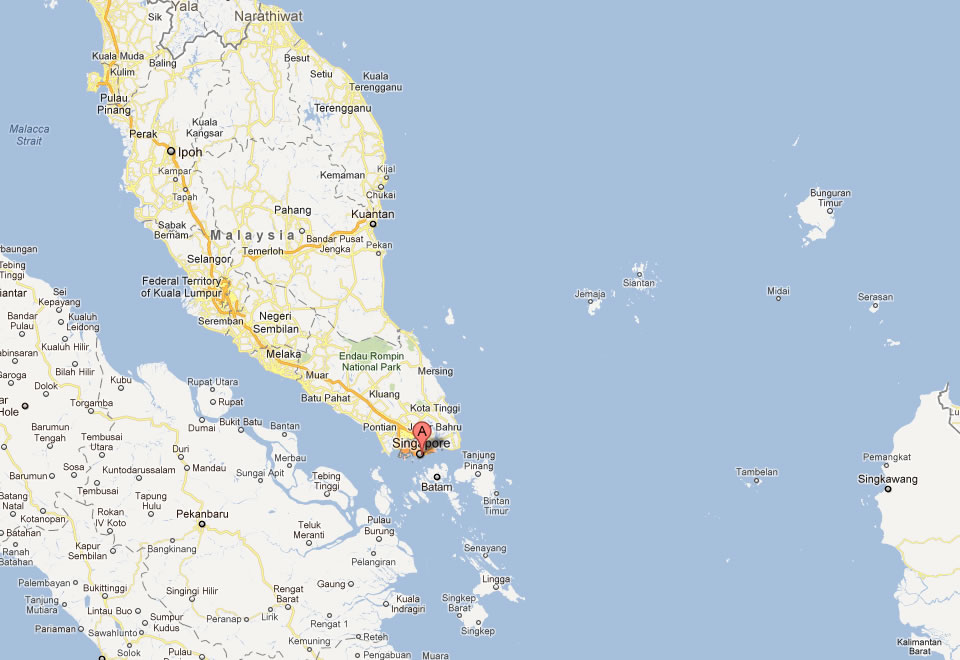 map of singapore malaysia